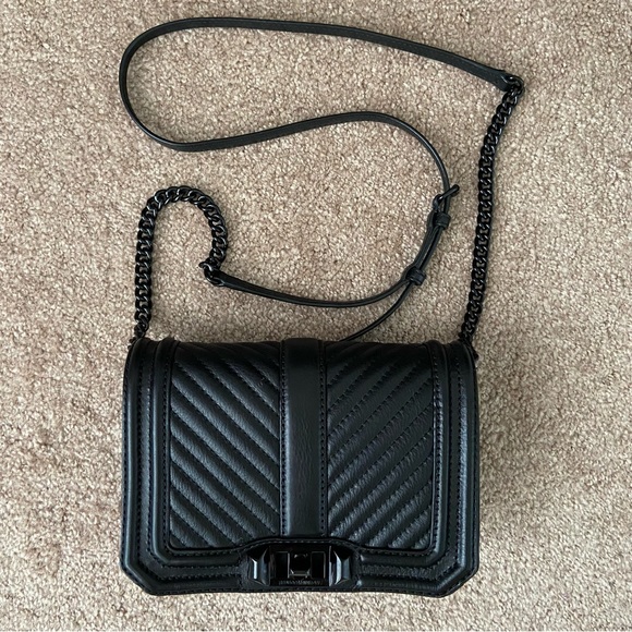 Rebecca Minkoff Bags New Rebecca Minkoff Chevron Quilted Small Love Crossbody Bag Poshmark